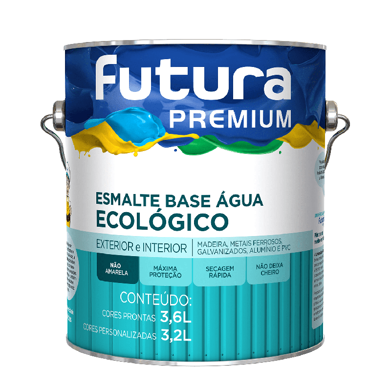 Esmalte Base Água Branco 3,6L - Futura