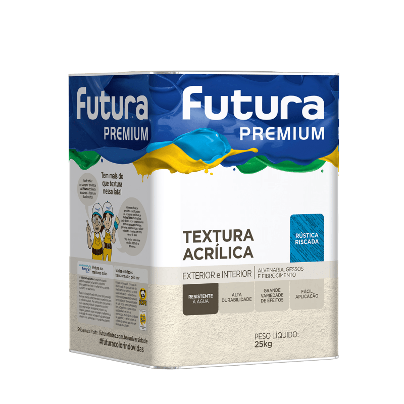  Tinta Textura Rústica Branca 25kg - Futura