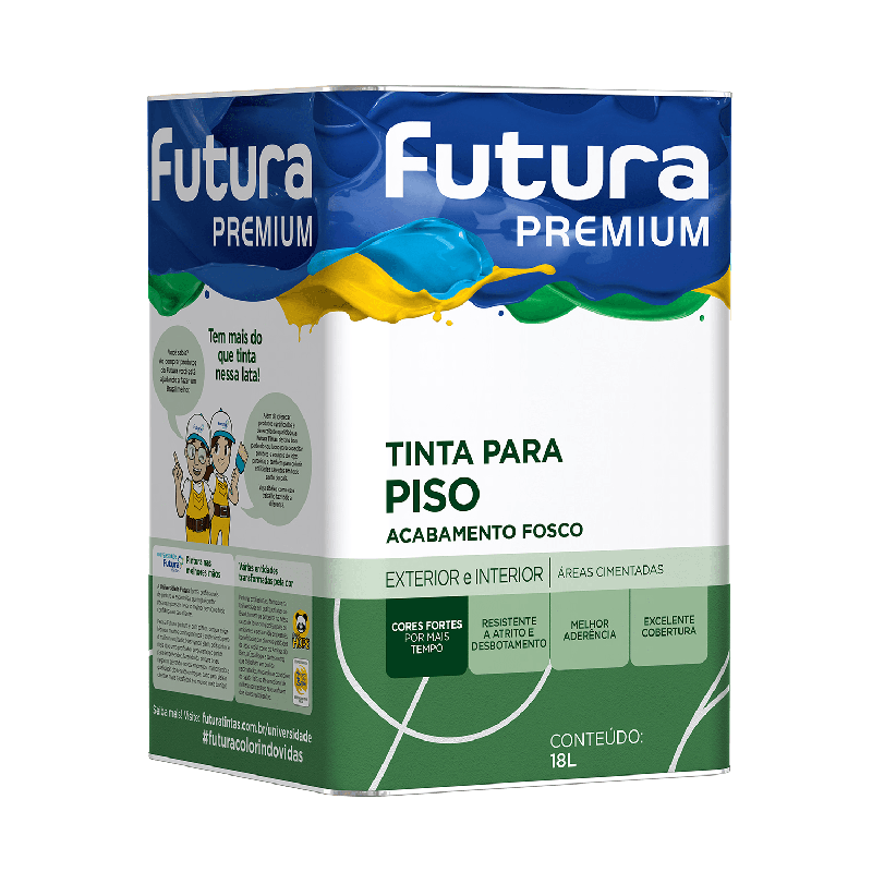 Tinta Acrílica Fosca Amarelo Piso 18,0L- Futura