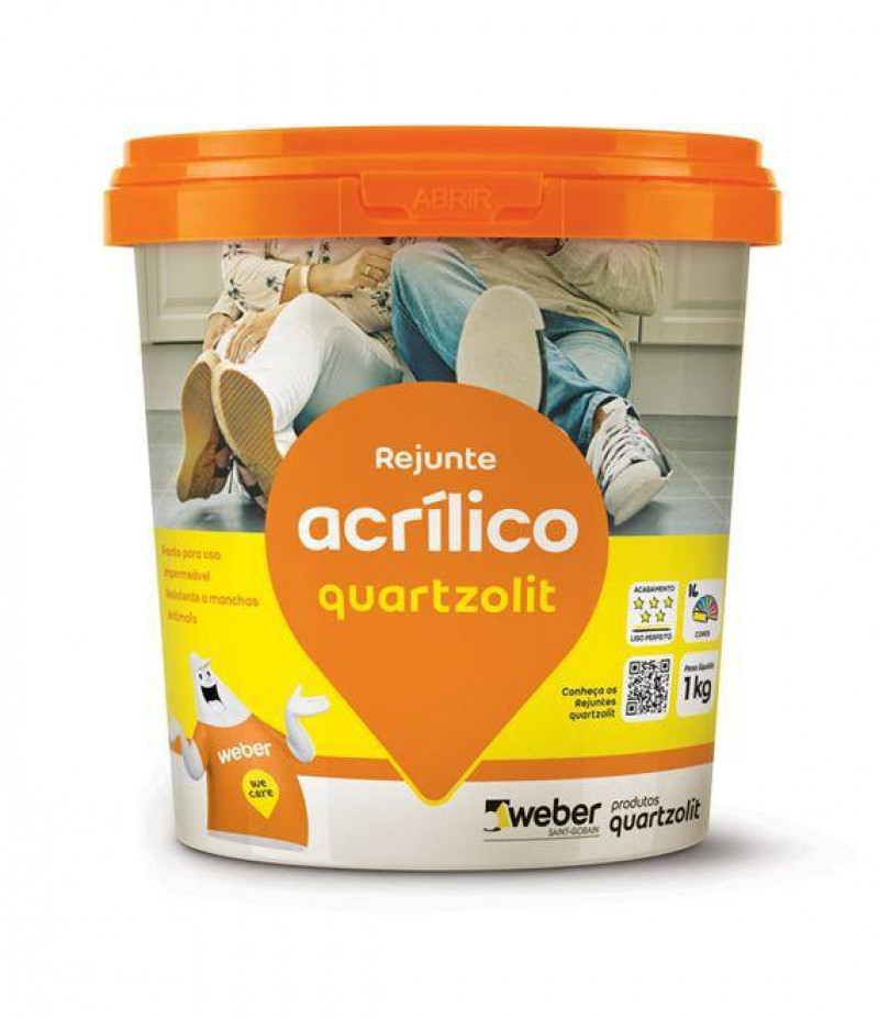  Rejunte Acrilico Bege 1kg - Quartzolit
