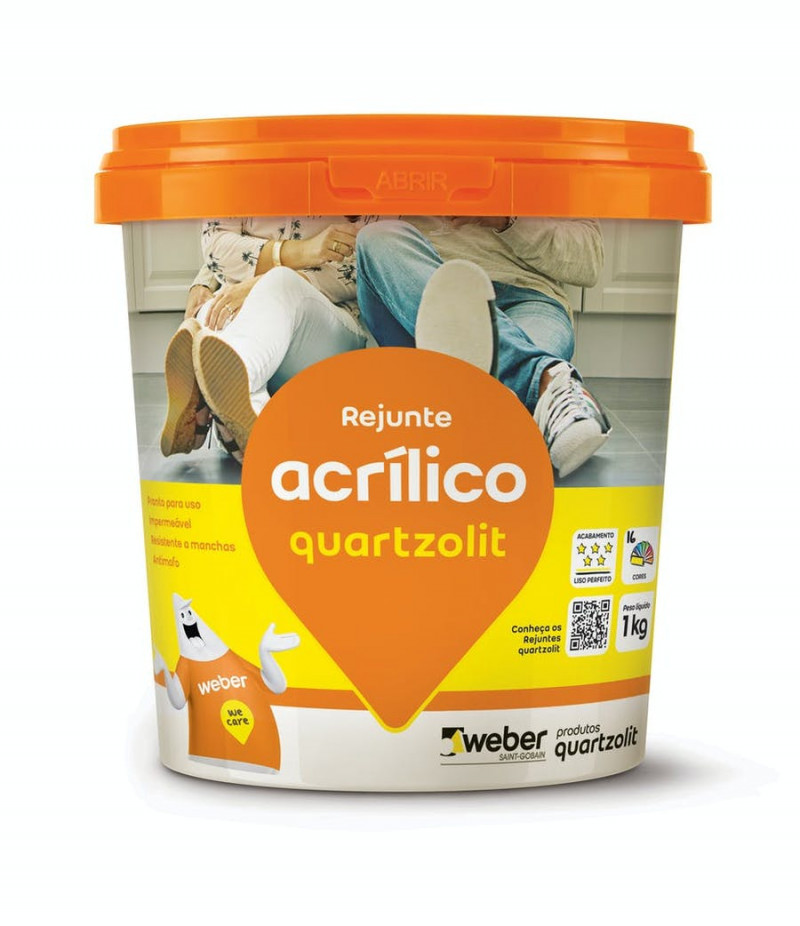  Rejunte Acril Cz Platina 1kg - Quartzolit