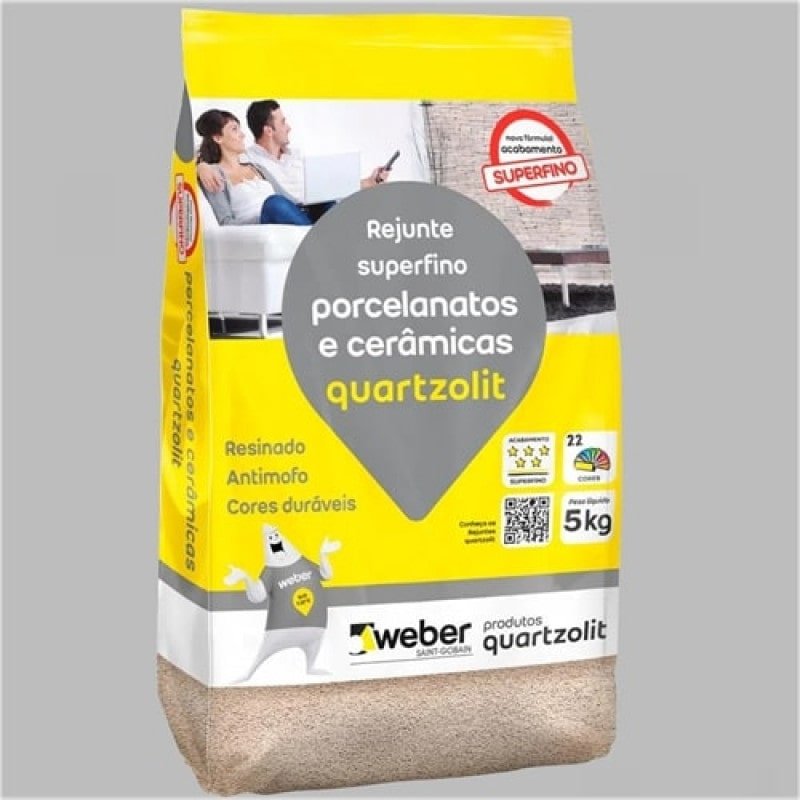 Rejunte Porcelan Palha C/5kg - Quartzolit 