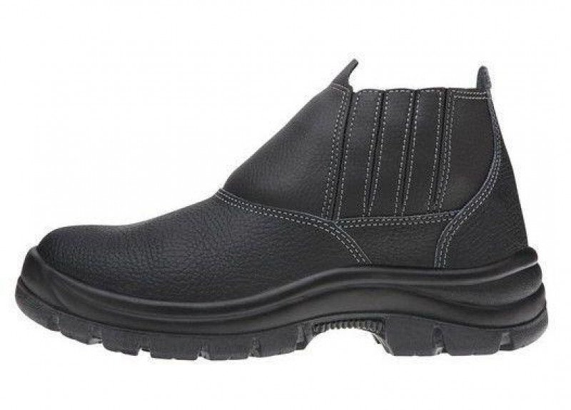 Botina EPI Couro Bico de A o Safety Flex N 39 Marluvas