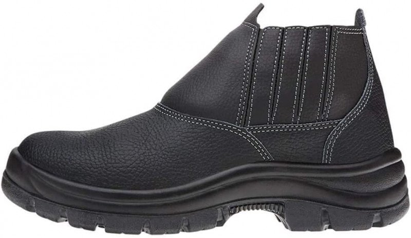 Botina em Couro Biqueira em Plástico Safety Flex Nº43 - Marluvas