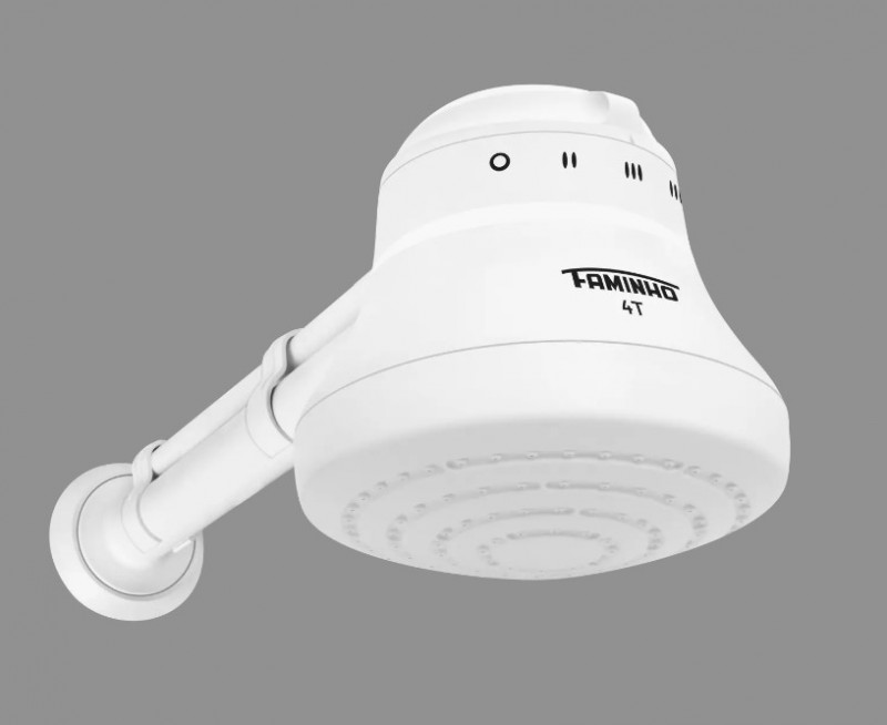 Ducha Faminho 4t Branco C/Cano 4400W 4324 - Fame