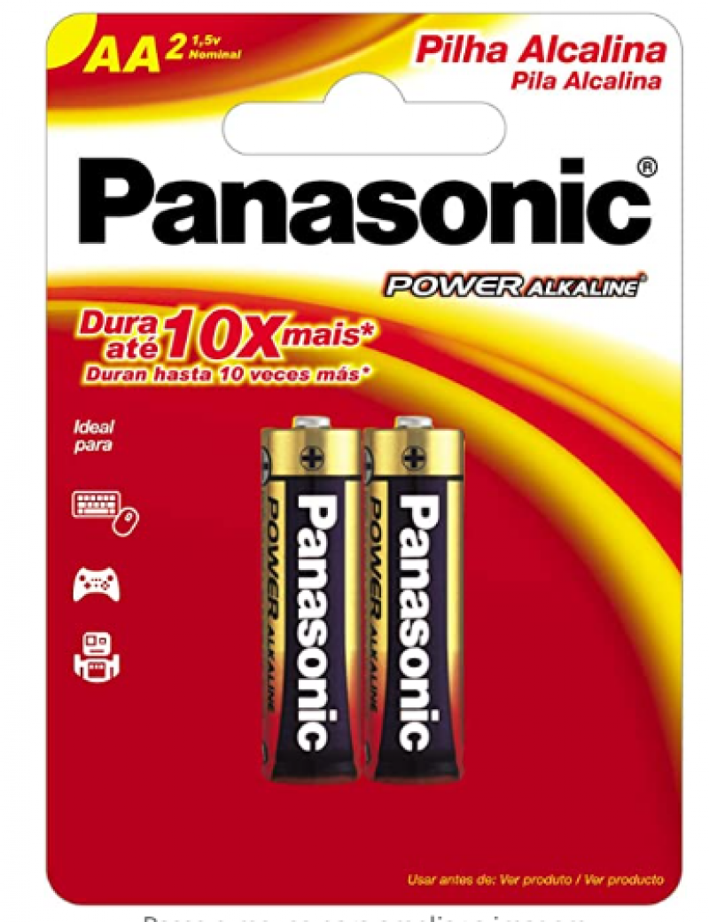 Pilha Power Pequena 2X1 AA - Panasonic