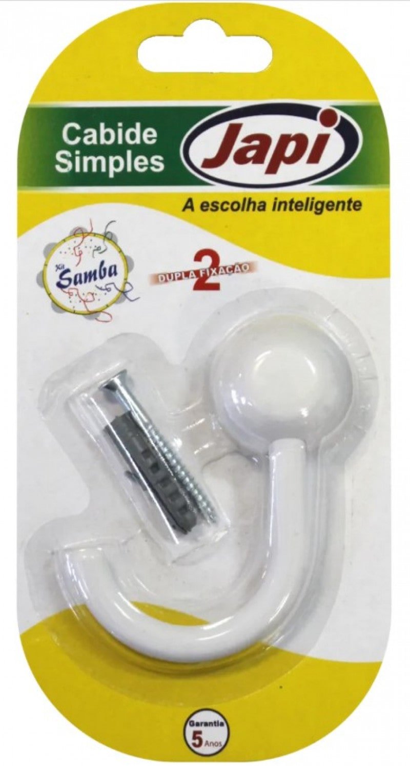 Cabide Simples Kit Samba Branco JCSB - Japi 