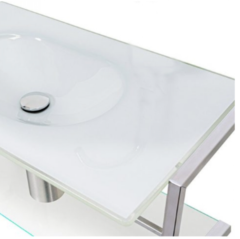  Lavabo Inox Branco 968 - Cris Metal