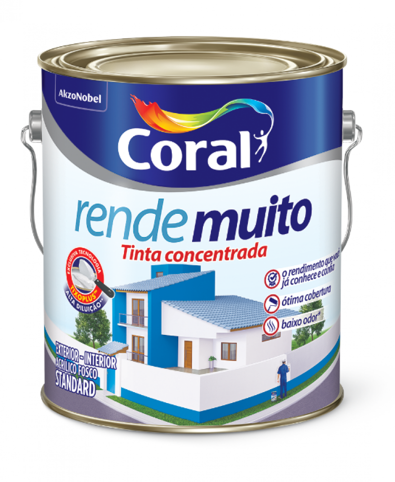 Tinta Rende Muito Azul Dos Andes 3,2L - Coral