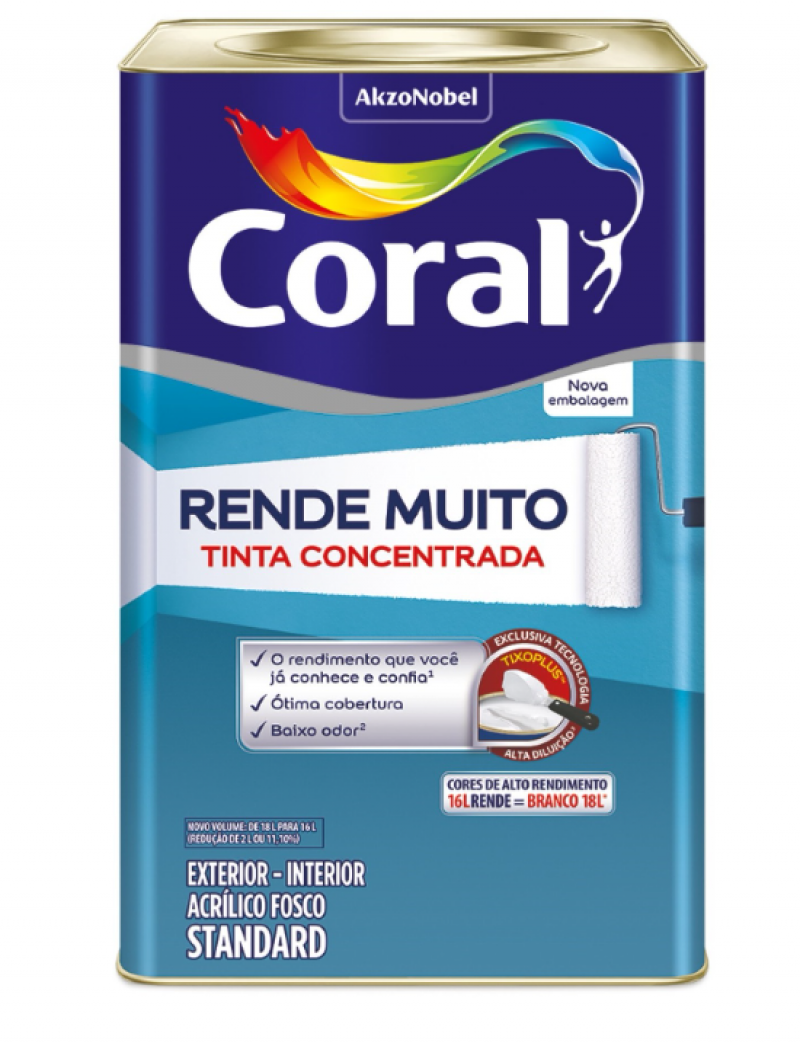 Tinta Rende Muito Azul Dos Andes 16L - Coral