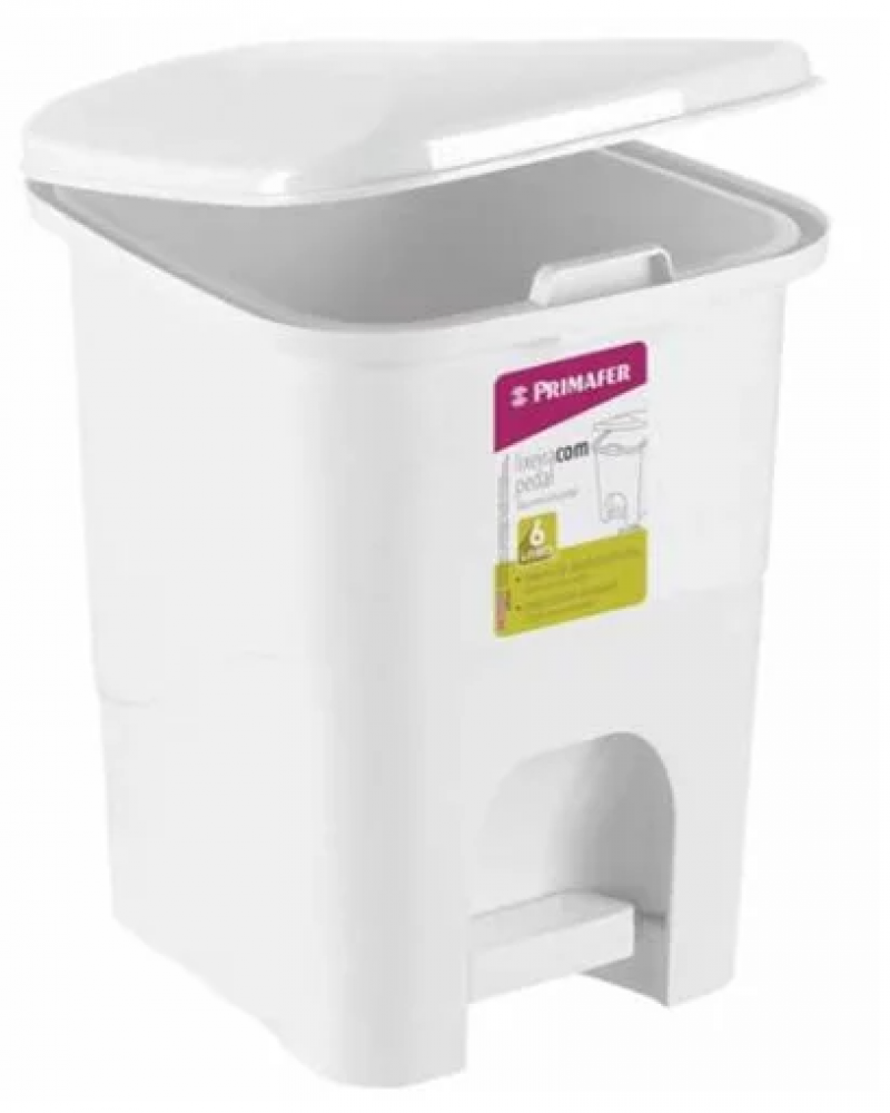 Lixeira Retangular 6L PR1016-2 - Primafer