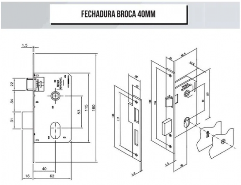  Fechadura Stilo Ext Ros Cromado -Mgm