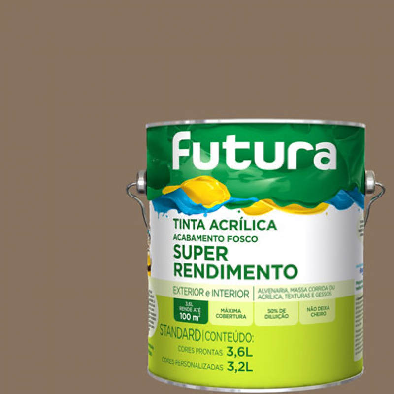 Tinta Acrílica Super Rendimento Capuccino  3,6l - Futura