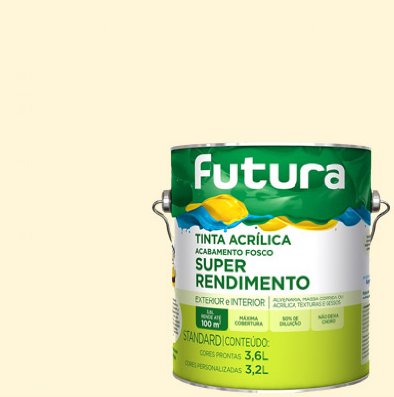 Tinta Acrílica Fosca Standard Pérola 3,6l - Futura