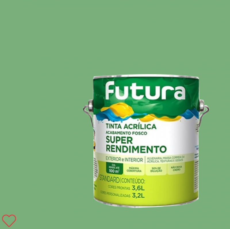 Tinta Acrílica Super Rendimento Verde Angra 3,6l - Futura