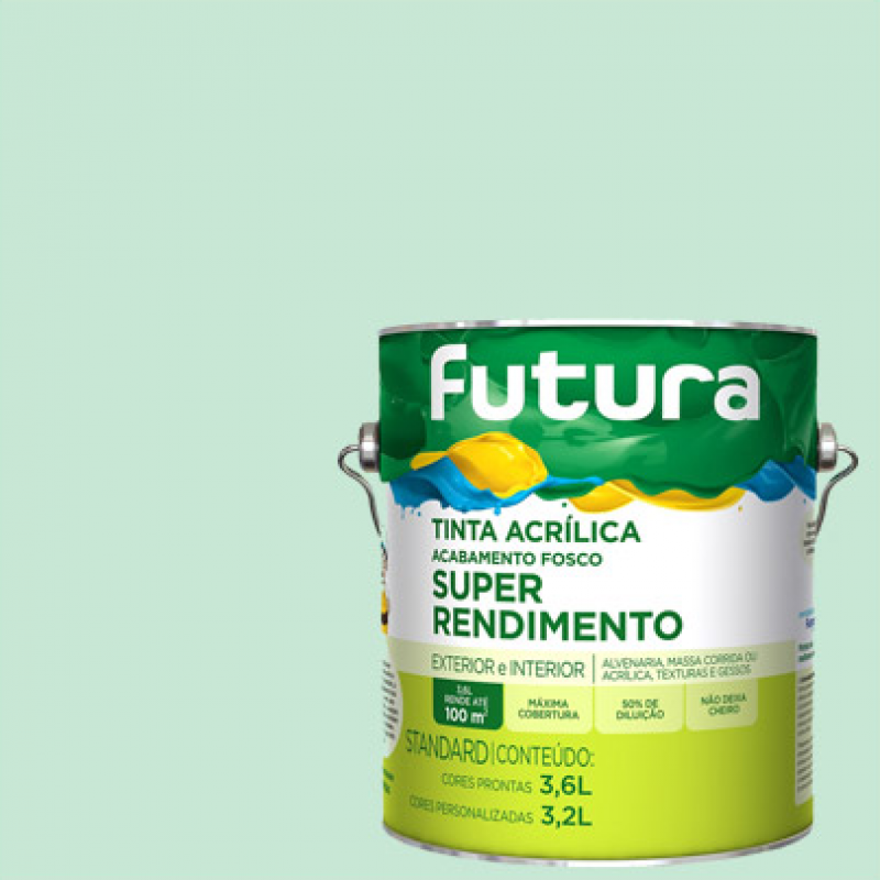 Tinta Acrílica Fosca Standard Verde Piscina 3,6l - Futura