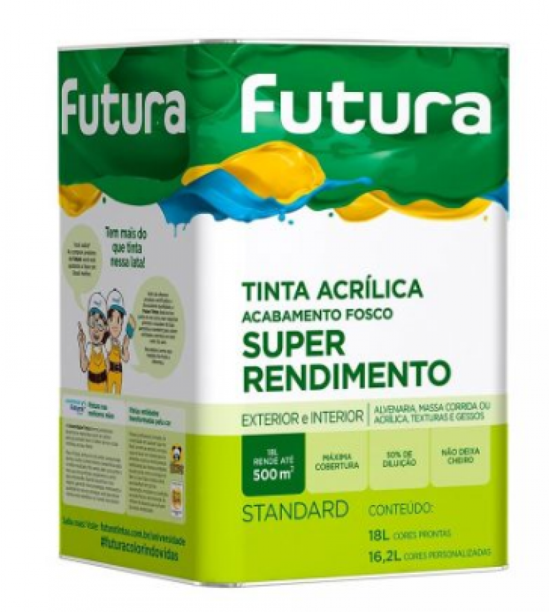 Tinta Acrílica Super Rendimento Chocolate 18,0L - Futura