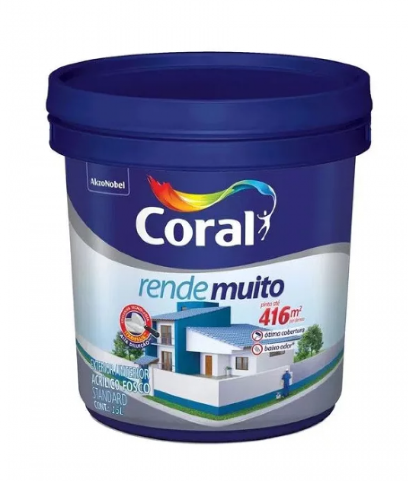 Tinta Coral Rende Muito Branco 15L - Coral