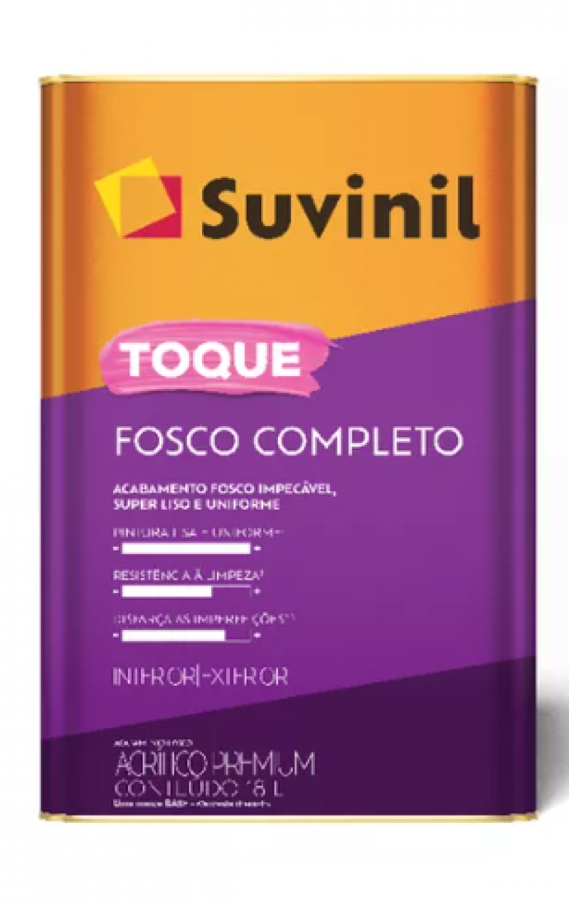 Tinta Acrílica Premium Toque Fosco Branco 18L - Suvinil