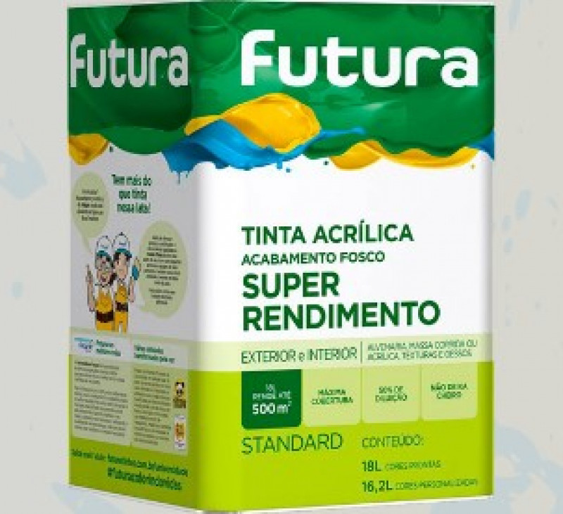 Tinta Acrílica Super Rendimento Verde Primavera 18,0L - Futura