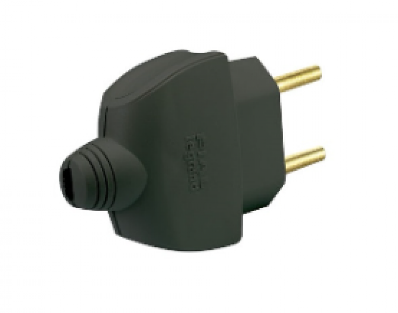 Plug Monobloco 2P Preto 615810 - Pial