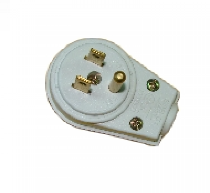 Plug Redondo 2P+T Comput Branco 15A 650660 - Pial