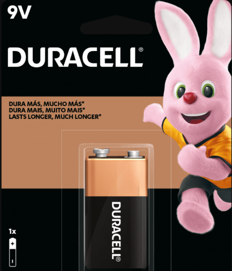  Bateria Alcaline 9v - Duracell