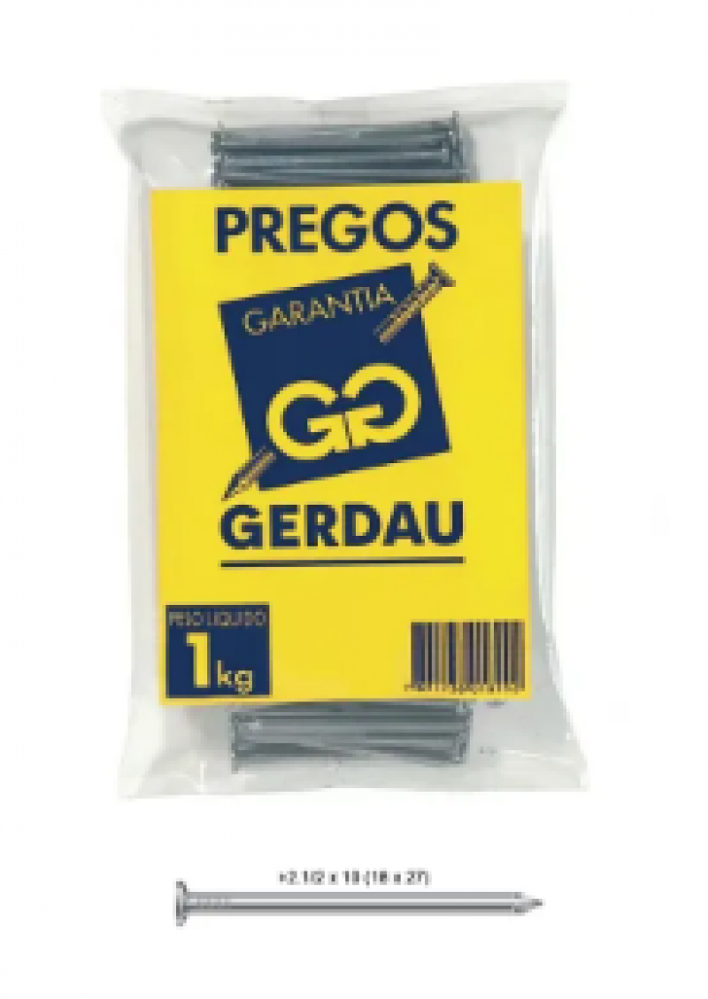  Prego 2.1/2x10 18x27 - Gerdau