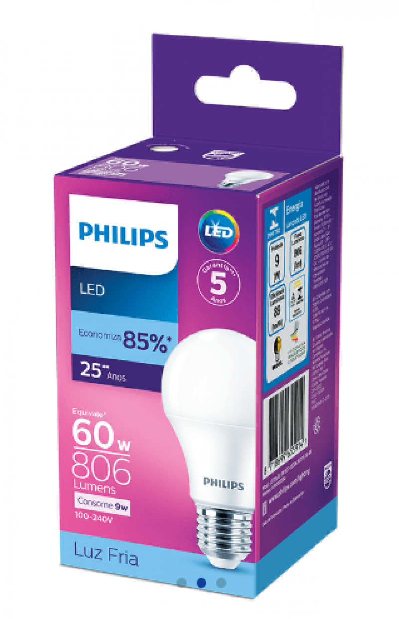  Lâmpada Led Bulbo 9w - Philips
