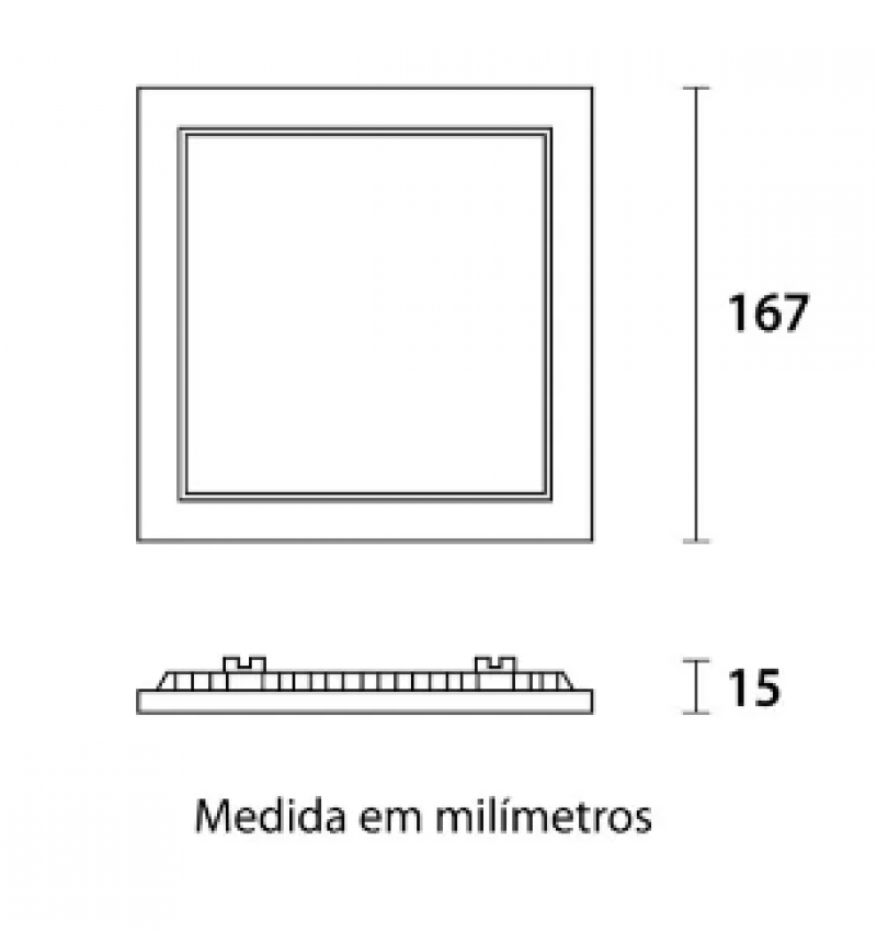  Spot Embutir Quadrada Alumínio 12w Led 80426004 - Blumenau