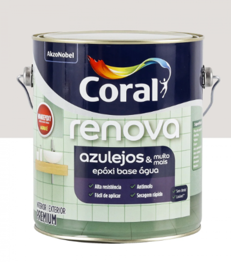  Tinta Renova Azulejo BR Branco 3,6L - Coral