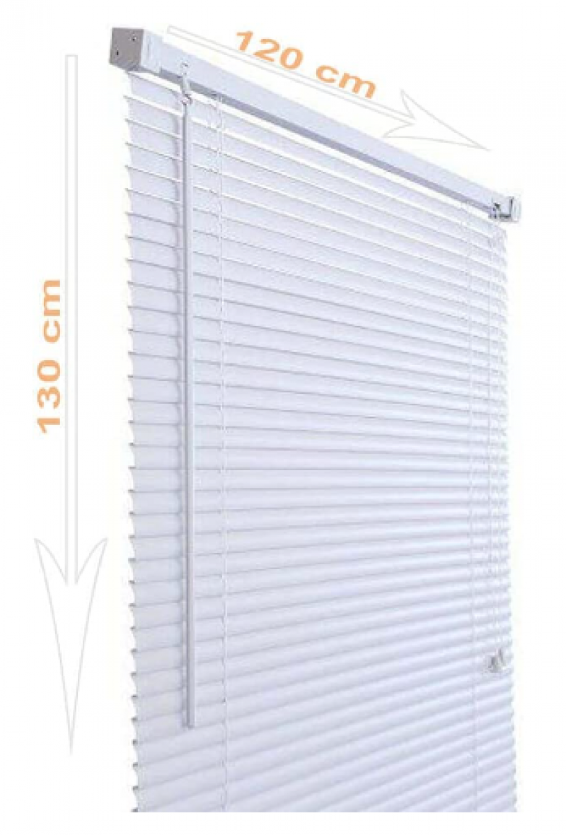  Persiana Horizontal Pvc 120X130 Branco - Primafer