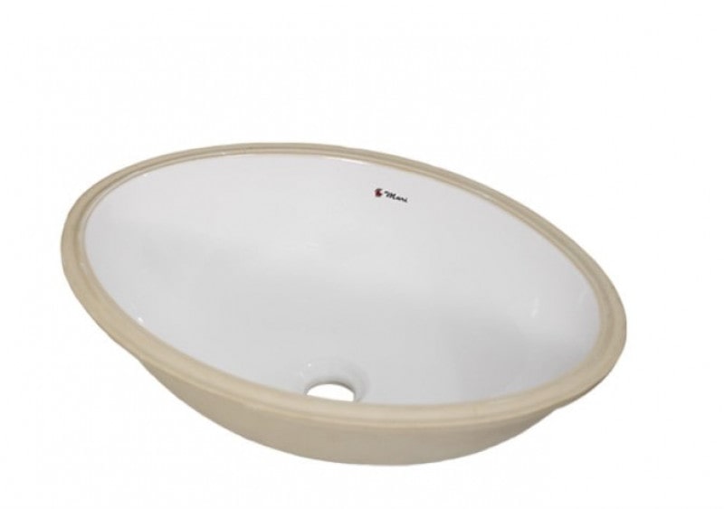 Cuba de Embutir Oval  Gardênia M2 Branca 26x36 cm - Mari Louças