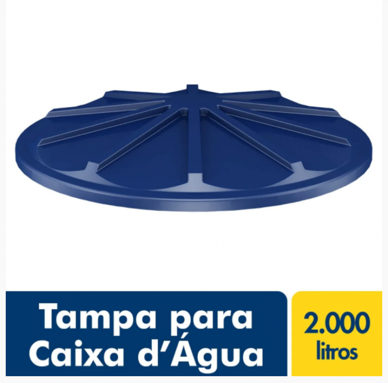 Tampa para Caixa D'Água Polietileno 2.000L - Fortlev 