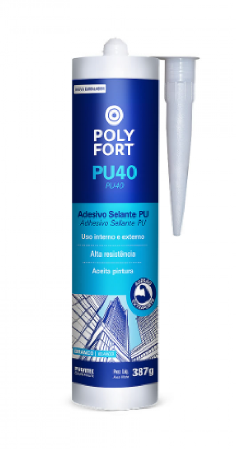 Adesivo Pu40 Polyfort Branco 387G - Pulvitec