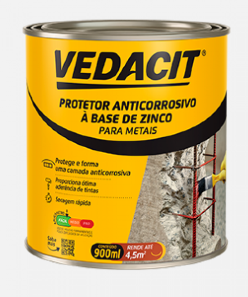 Protetor Base Zinco 0,9 L - Vedacit 