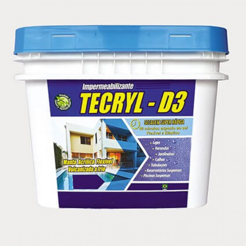 Impermabilizante Azul 15KG - Tecryl D3