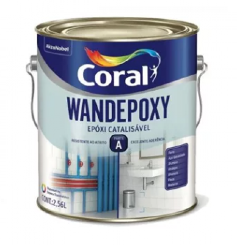 Tinta Esmalte Wandepoxi Branco 2,7l - Coral