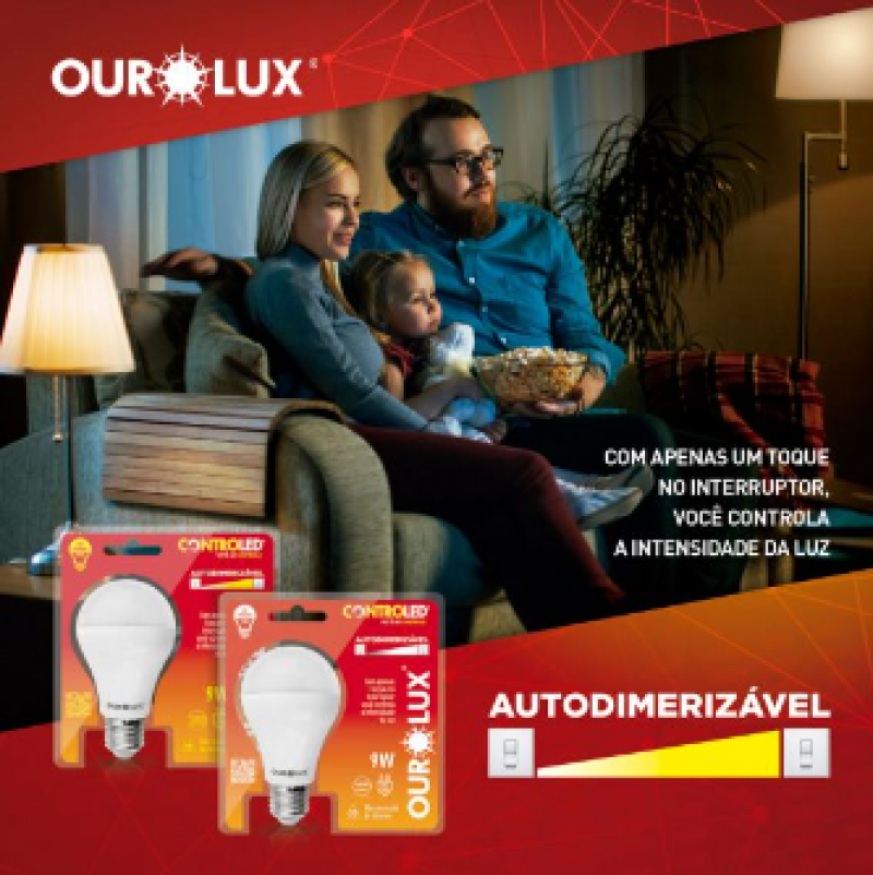 Lâmpada Controled Autodimerizável 9W BIV 6500K 20500 - Ourolux