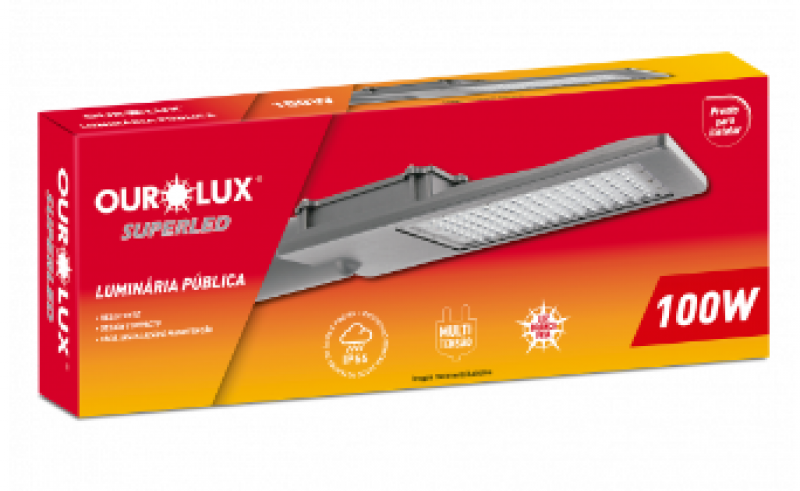 Luminária Superled 100W Biv IP66 6000K 05112 - Ourolux