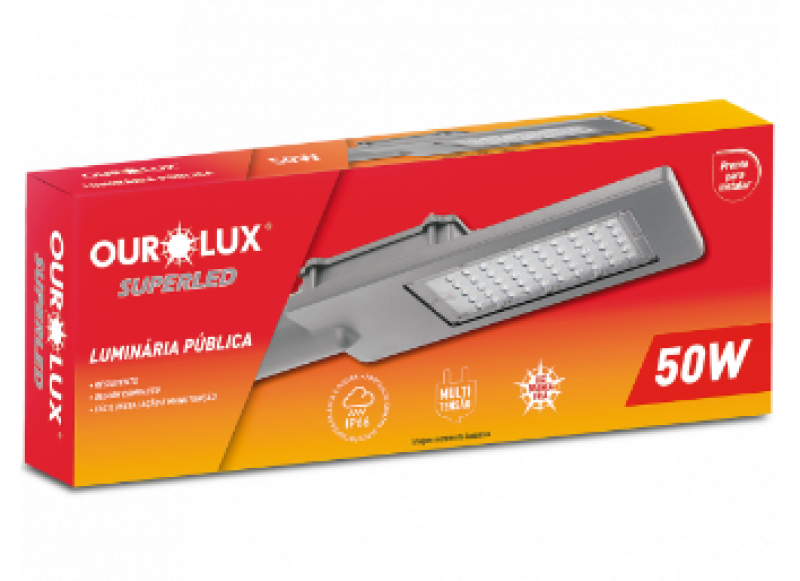 Luminária Superled 50W Biv IP66 6000K 05108 -  Ourolux