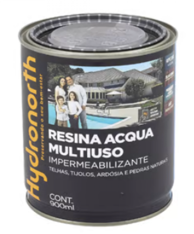 Resina Brilhante Multiuso Acqua Incolor 0,9l - Hydronorth