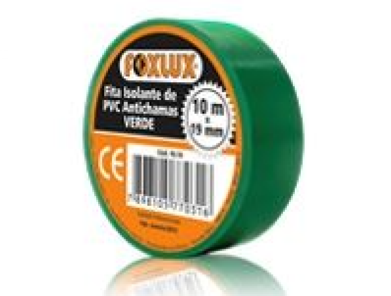Fita Isolante Verde 19mmx10m - Foxlux 