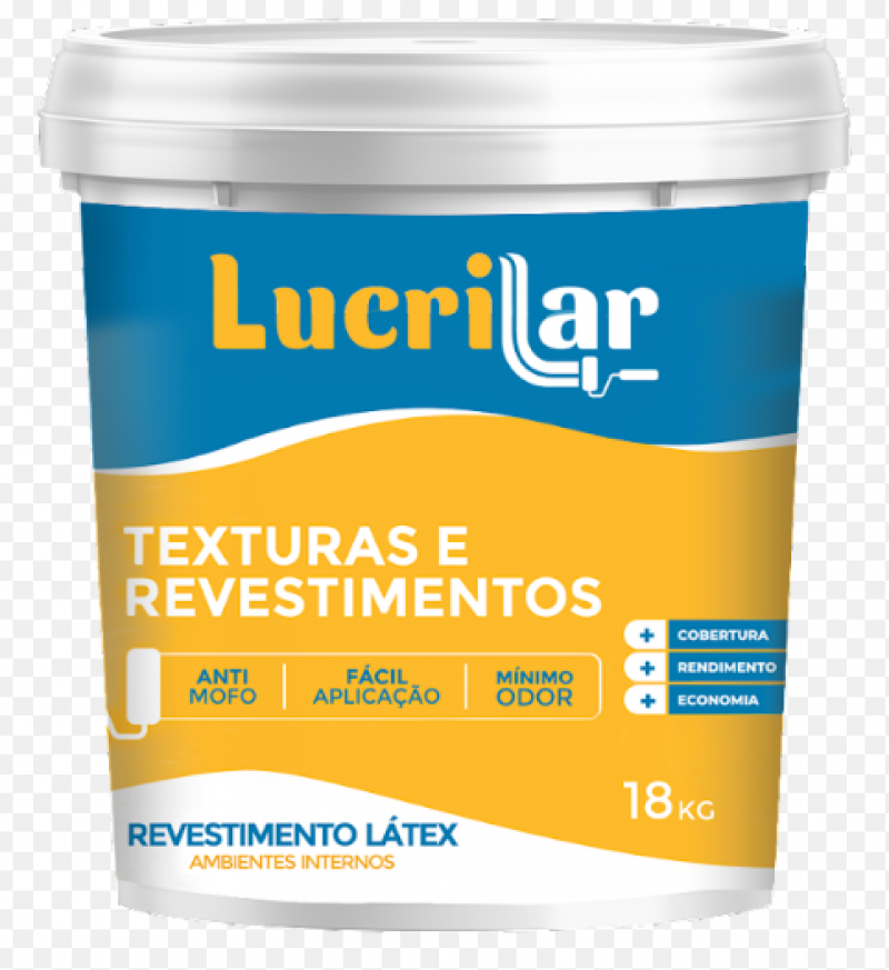 Tinta Revest Latex Branco Neve 18Kg- Lucrilar