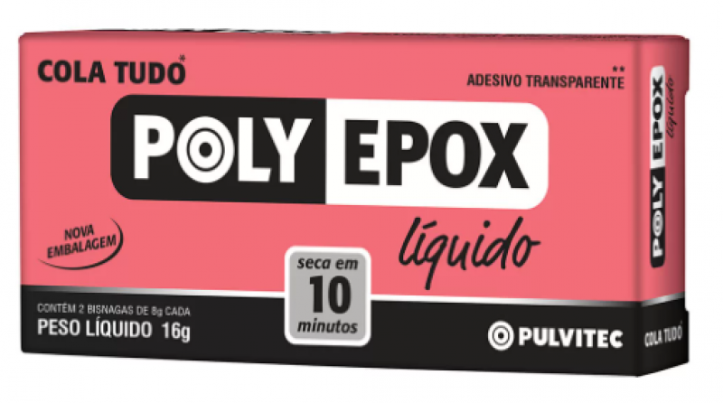  Adesivo Epoxi Polyhobby 16g 10 Minutos - Pulvitec