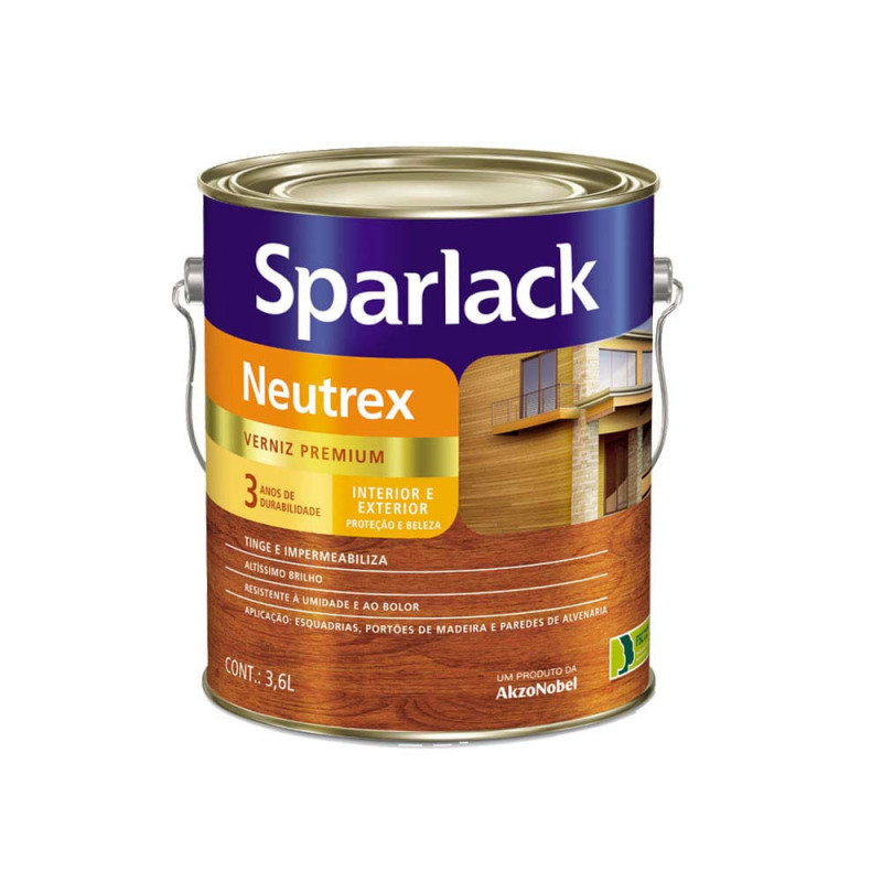 Verniz Neutrex Brilhante Imbuia 3,6L - Sparlack