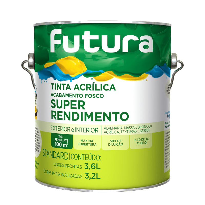 Tinta Acrílica Super Rendimento Pêssego  3,6l - Futura 