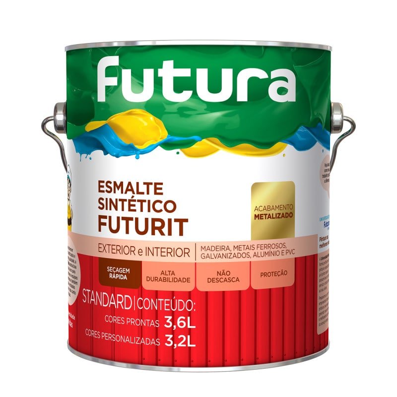 Esmalte Sintético Metálico Futurit Ouro Savoia 3,6l - Futura