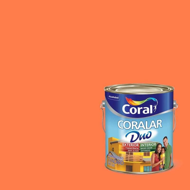 Tinta Acrílica Coralar Duo Laranja Maracatú 3,6L - Coral