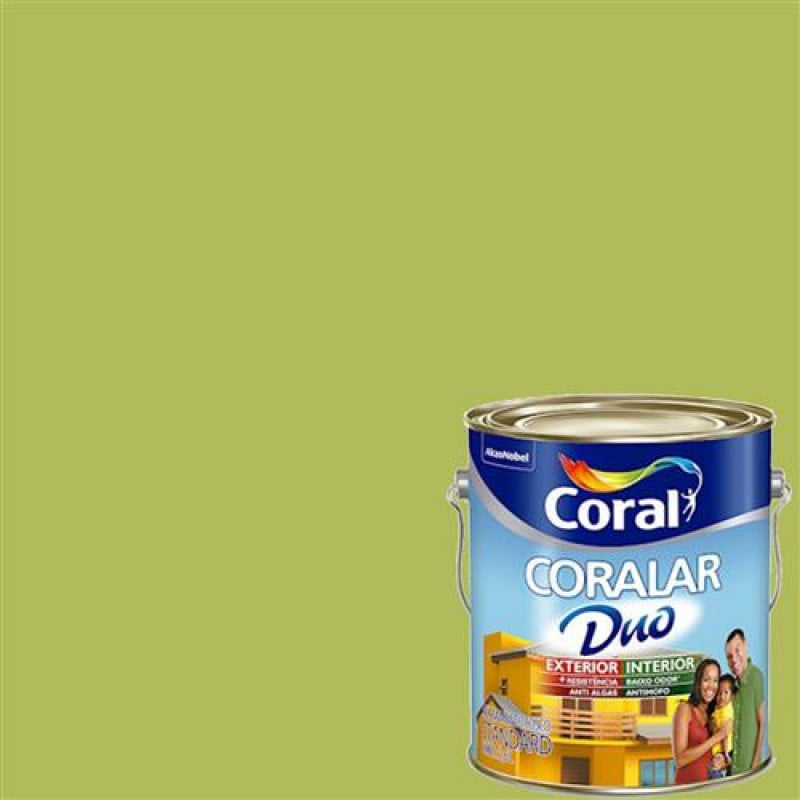 Tinta  Acrílica Coralar Duo Verde Limão 3,6L - Coral